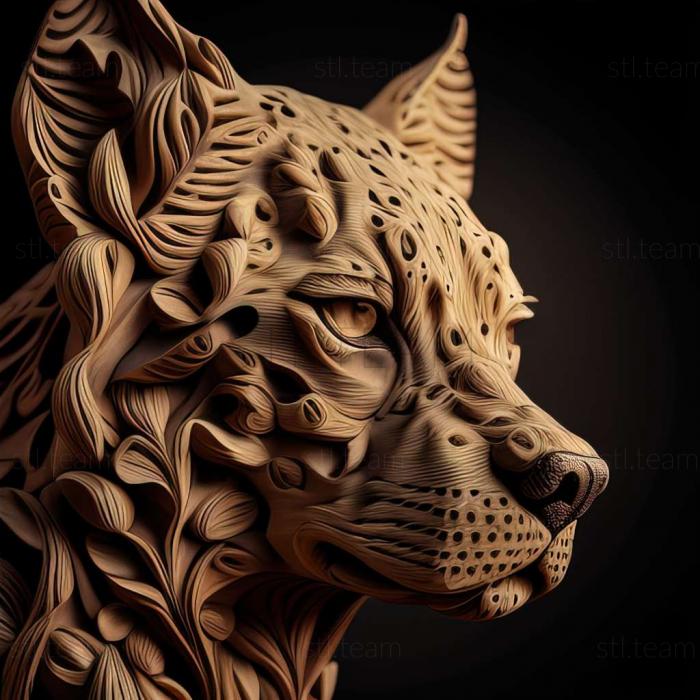 3D модель Катахула Леопард собака (STL)